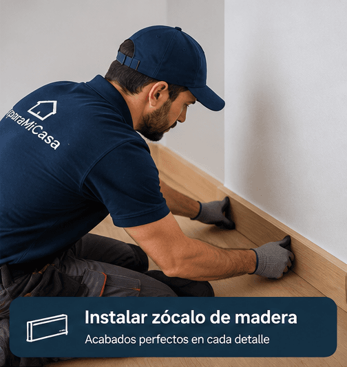 Instalar zócalo de madera